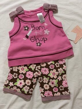 4/$20 Baby Essentials pant set 3 month NWT